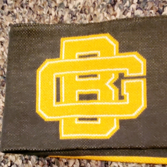 GREEN BAY PACKERS SCARF. MITCHELL & NESS, VINTAGE STYLE PATCHES. OVER 6FT LONG - Picture 6 of 7